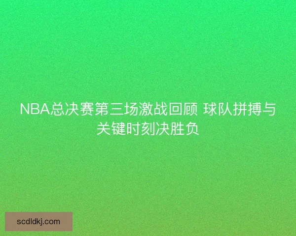 NBA总决赛第三场激战回顾 球队拼搏与关键时刻决胜负